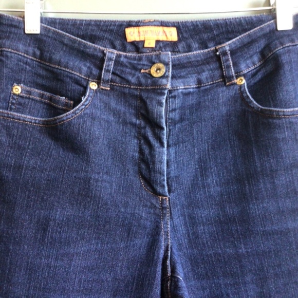 Ladies skinny stretch dark blue jeans. Sz 6 with 28.5” inseam - Picture 8 of 13